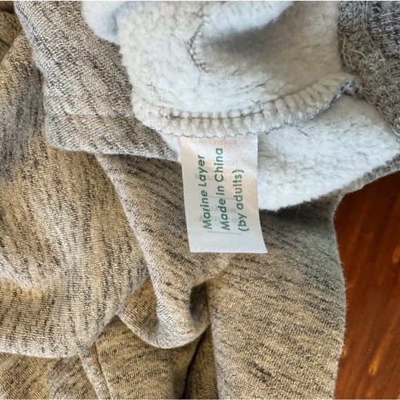 Marine Layer Heather Gray Women's Hoodie - Picture 8 of 8